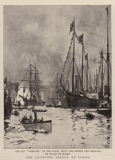 La temporada de yates en Cowes de Charles Edward Dixon